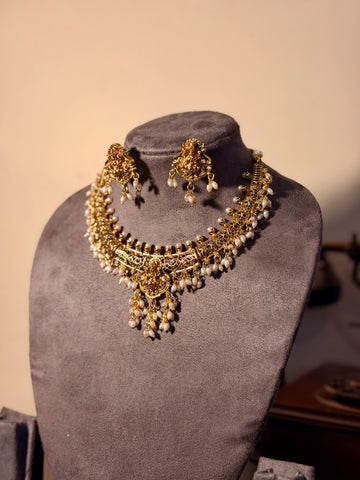Mahalakshmi Pearl Haram Set